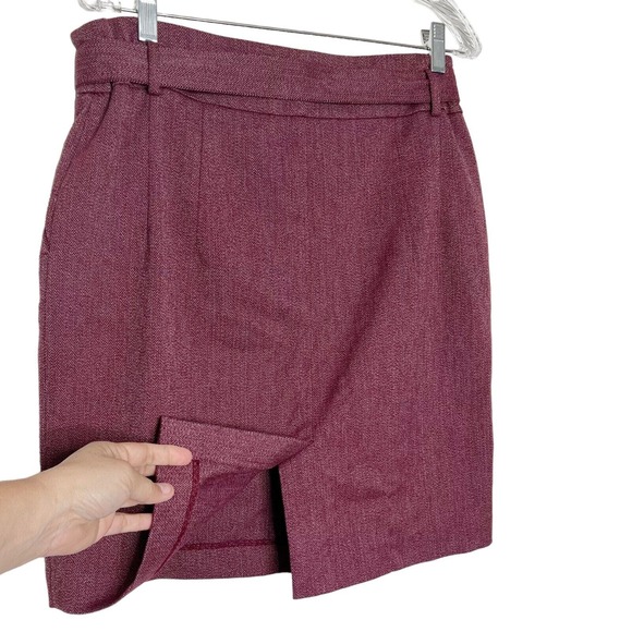 Elegant Burgundy Skirt - Picture 4 of 6